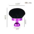 Purple handle-black mixed hair