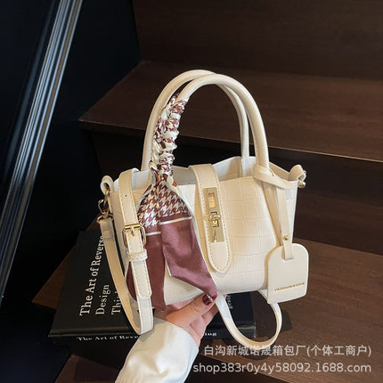 Trendy Cross-Border Foreign Trade Bags 2025 New Fashion Crossbody Versatile Women's Textured Handbag Bucket Bag