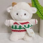 White sweater christmas tree + white bag / About 23cm