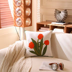 45*45cm [single pillowcase] / Orange tulips