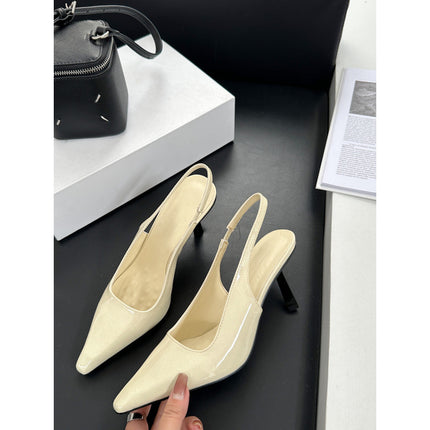 European and American New Fashion Gannon Figure Stiletto Heel Shoes Women's Sandals with Baotou