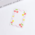 B8 horizontal white film thickened 40 silk (paper 9.2*6.7cm)-cherry