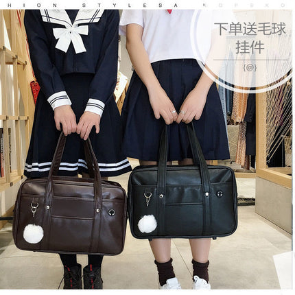 New Japanese Japanese Orthodox JK Dress Bag Single Shoulder PU Women's Simple Comic-Con Student Leisure Crossbody Bag College