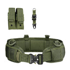 Belt + waistband + double tool bag + eagle beak hook (military green)
