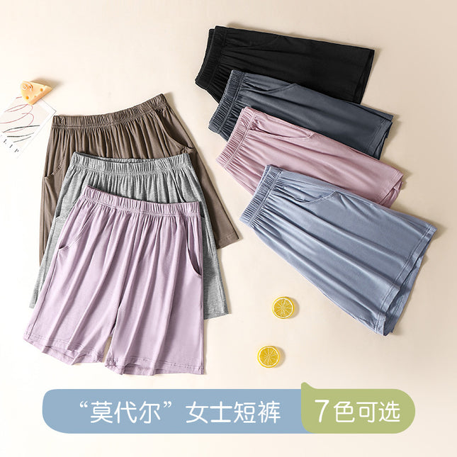Summer Women's Modal Pajama Pants Home Pants Outwear Shorts Five-point Pants Loose Thin Sports Mid-waist New Style