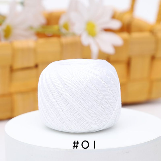 No. 10 Lace Thread Micro Hook Shuttle Weaving Handmade DIY Miniature Doll Fine Wool Crochet Ball 20g Wholesale
