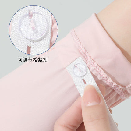 Summer sunscreen UV ice sleeve extended ice sleeve female nylon ice silk outdoor riding sunscreen gloves wholesale
