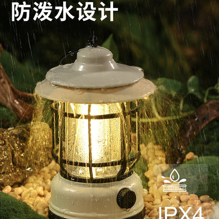 Outdoor Camping Lamp Home Atmosphere Camping Lamp Super Long Endurance Portable Horse Lamp Multifunctional Charging Retro Tent Lamp
