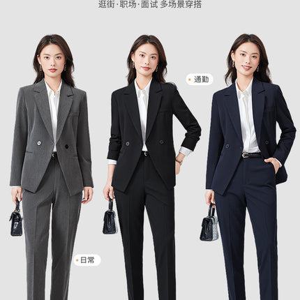 Sales Department Work Clothes Female High-end Suit suit Civil Servant Interview Formal Dress Hotel Front Desk Temperament Professional Autumn Dress