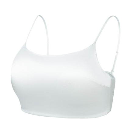 Guolian Silk Satin U-Shaped Slimming Basic Versatile Beautiful Back Mulberry Silk Anti-Exposure Fixed Cup Bra