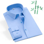 T863 blue-bamboo fiber-men's long sleeve / 38