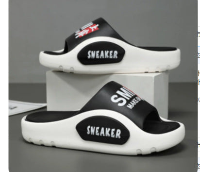 Cross-Border Plus-Size Internet Celebrity Slippers, Summer Trendy Brand Outer Wear, Couple Style, Home Bathing, Beach Slippers