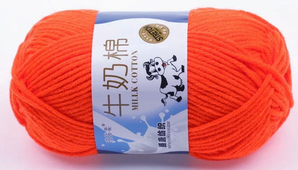 Five-Strand Milk Cotton Wool Ball Wholesale Medium Thick Thread Crochet Doll Shoes Scarf Handmade DIY Knitting Material Package