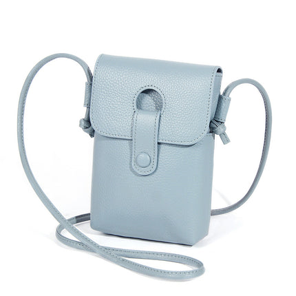 Genuine Leather Mobile Phone Bag for Women Cross-Body, High-End Fashion, First-Layer Cowhide Shoulder Bag, Lightweight Mobile Phone Bag, Simple Export