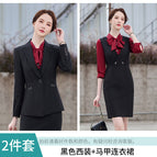 Black suit + vest dress / S