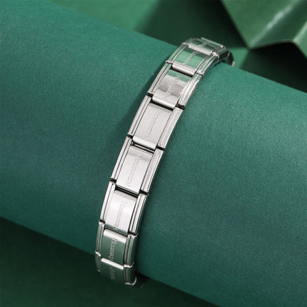 European and American Cross-Border Hot-Selling Stainless Steel Elastic Vacuum Module Cold Style Bracelet Simple and Personalized Versatile Bracelet for Men and Women
