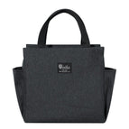 Double pocket lunch bag [black]
