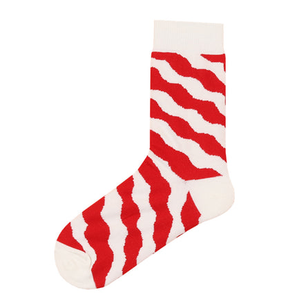 Street style cotton mid-tube socks 22 spring men's fashion brand stockings personality European and American women's pile socks sports skateboard socks