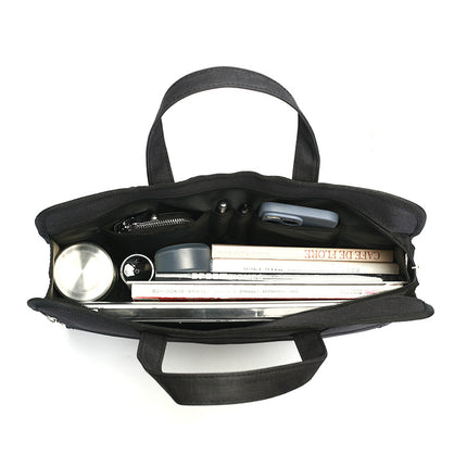 Office Handbag, Waterproof Zipper Computer Bag, Business Document Bag, Briefcase, Conference Document Bag, Storage