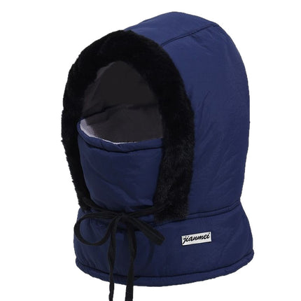 Northeast Warm Lei Feng Hat, New Winter Model for Men and Women, Outdoor Ear Protection, Fleece-Lined, Thickened, Cold-Proof, Integrated Face Mask and Neck Warmer Hat