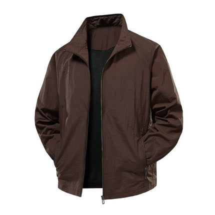 Spring and Autumn New Workwear Jacket Men's Waterproof Outdoor Jacket Stand Collar Jacket Jacket Camping Windbreaker Mountaineering Clothing