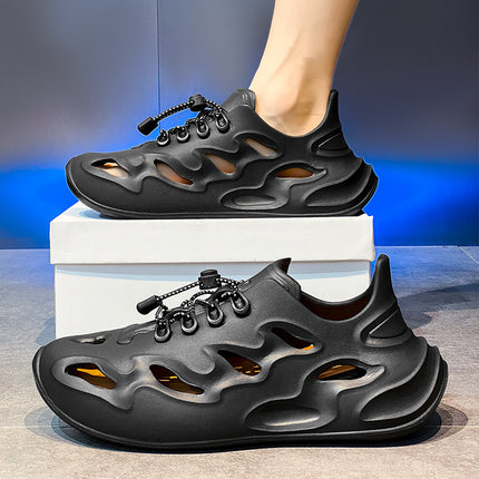 Men's outdoor thick-soled sandals summer new outdoor wear sports beach slippers anti-slip casual hole shoes