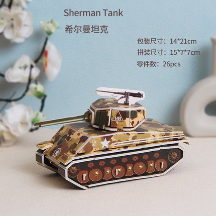 Paper 3D Stereo Puzzle Education School Model DIY Handmade Kidsren's Educational Toys Girls Kindergarten Wholesale