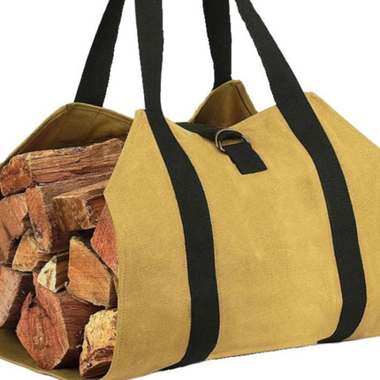Cross-border direct firewood storage bag firewood camping outdoor logging bag carrying storage bag wooden Oxford cloth bag collection