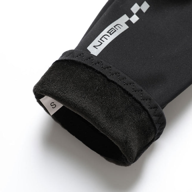 Warm Gloves Outdoor Riding Windproof Cold-proof Waterproof Electric Car Anti-slip Touch Screen Autumn and Winter Women's Running Hand Guard