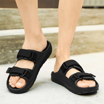 Plus Size Slippers Men's Summer Outer Wear 2025 New Eva Deodorant Anti-Slip Men's Thick-Soled Sandals Trendy Slippers