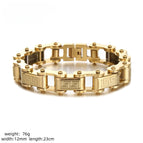 Gold bracelet-12mm*23cm / Stainless steels.steel