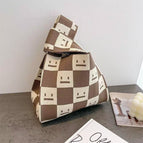 Square smiley coffee color