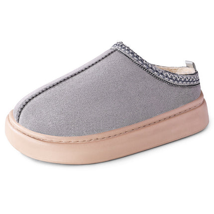 Women's Winter Cotton Shoes, Fleece-Lined Cotton Slippers, Large Size Thickeneded Short Boots, New Cross-Border Cold-Proof Snow Boots, Soft-Soled Warm Women's Cotton Boots