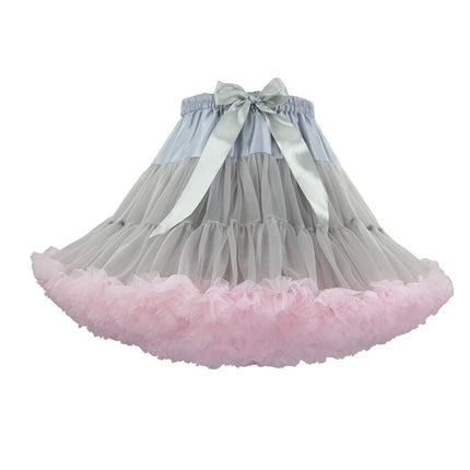 Adult Petticoat Daily Style Ultra-Puffy Nylon Lolita Cloud Petticoat Seamless Marshmallow Violent Puffy Skirt