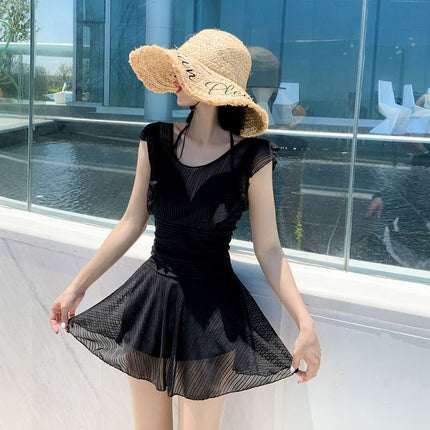 One-piece swimsuit for women Summer new Conservative belly-covering slimming swimsuit high-grade skirt hot spring sexy ins swimsuit