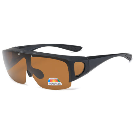 Cross-Border Trendy New Flip-Top Myopia Set Men's Cycling Sunglasses Driving Glasses Color-Changing Polarized Sunglasses
