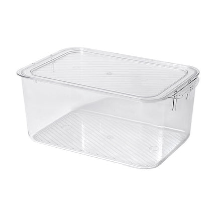 Transparent Desktop Storage Box with Lid Simple Dormitory Student Stationery Cosmetics Storage Organize Storage Box