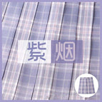 Purple smoke plaid skirt / XS