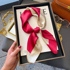 A0018 double spelled wine red / 70*70
