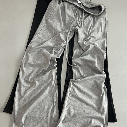 Cool Long-Leg Flared Pants Solid Color Women's Summer New Drapey Casual Versatile Floor-Length Pants Trendy Niche