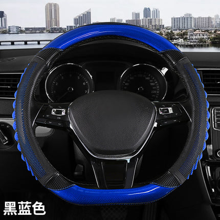 Four-Season Universal Anti-Slip Breathable and Wear-Resistant Car Steering Wheel Cover Honeycomb Three-Dimensional Handle Cover Cross-Border Automotive Supplies