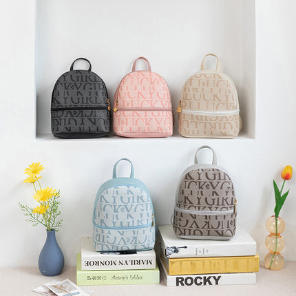 Bag women's new printed small backpack 2024 fashion ladies shoulder bag mobile phone coin purse foreign trade wholesale