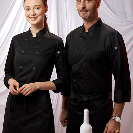 Zhenyao Chef Uniform Autumn and Winter Men's Hotel Western Cuisine Kitchen Work Clothes Back Kitchen Restaurant Chef Manager Workwear New Style