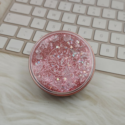 Simple constellation quicksand contact lens case contact lens storage box round companion box coated double box wholesale