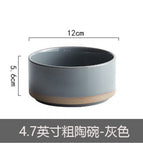 4.7inch stoneware bowl - gray