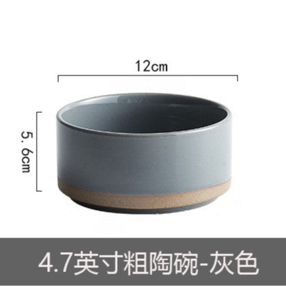 Ceramic Straight Plate Flat Bottom Deep Plate Soup Plate Japanese Seafood Plate Dish Plate Dessert Plate Nest Plate Simple Salad Bowl