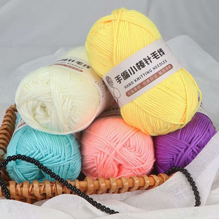 10 Strands of Hand-Knitted Small Stick Needles, Medium-Thick Woolen Knitting Wool, Hand-Knitted Men's and Women's Hats and Scarf Threads Wholesale