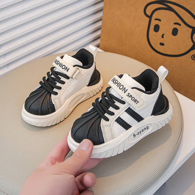 Autumn 2025 New Children's Leather Soft-soled sneaker All-match Casual Board Shoes for Boys and Girls sneaker