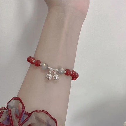 Bracelet Jewelry Cat's Eye Stone Crystal Butterfly Women's Bracelet Imitation Gray Moonlight Versatile Stylish Trendy Student Gift Starry