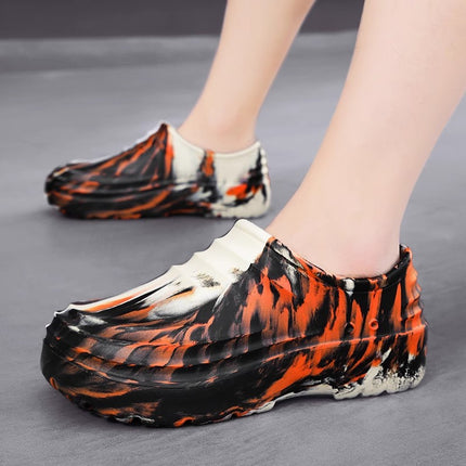 Foreign Trade Chef Men's Shoes Winter Kitchen Work Casual Work Shoes One-Leg Sports Thick-Soled Slippers Dropshipping